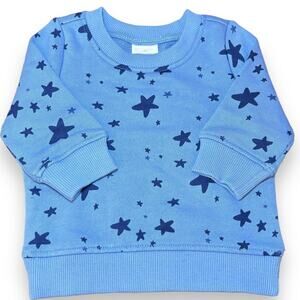Moon & Back by Hanna Andersson Star Sweatshirt Size 3-6 Months Organic Cotton